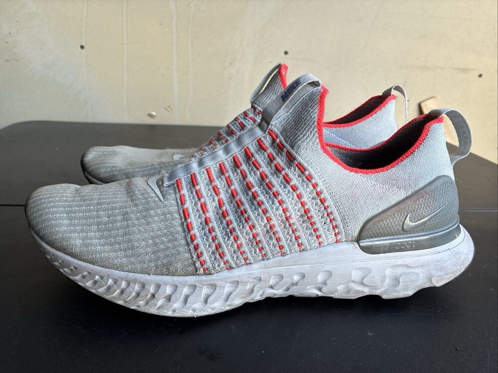 Nike React Phantom Run Flyknit 2 Mens Size 15 Platinum Running Shoes CJ0277-007